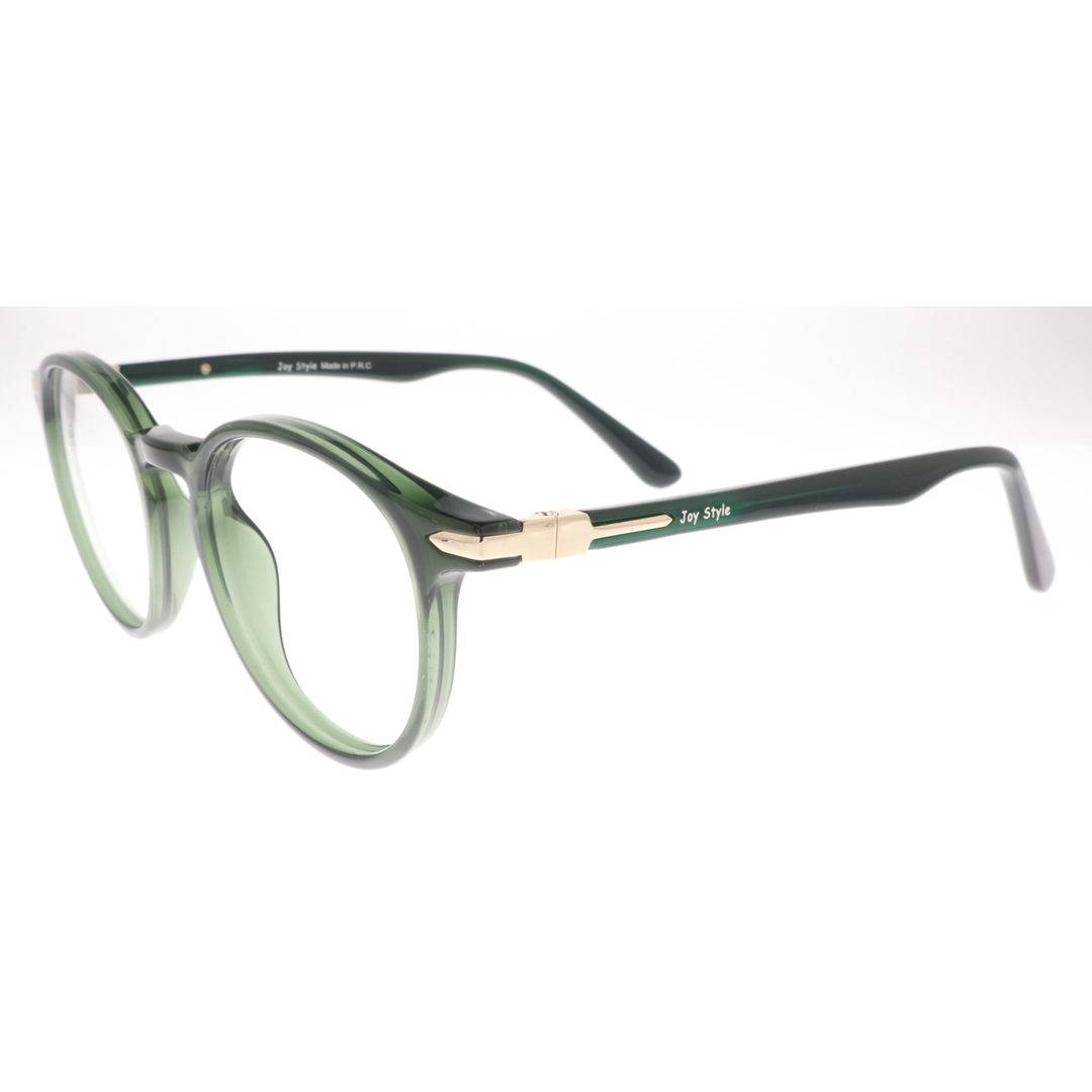 Joy Style For Women's Eyeglasses Round Shape Size 48 8002c3 Green