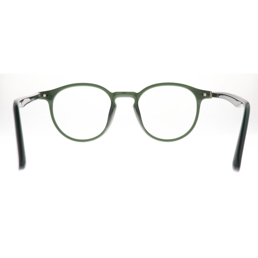 Joy Style For Women's Eyeglasses Round Shape Size 48 8002c3 Green