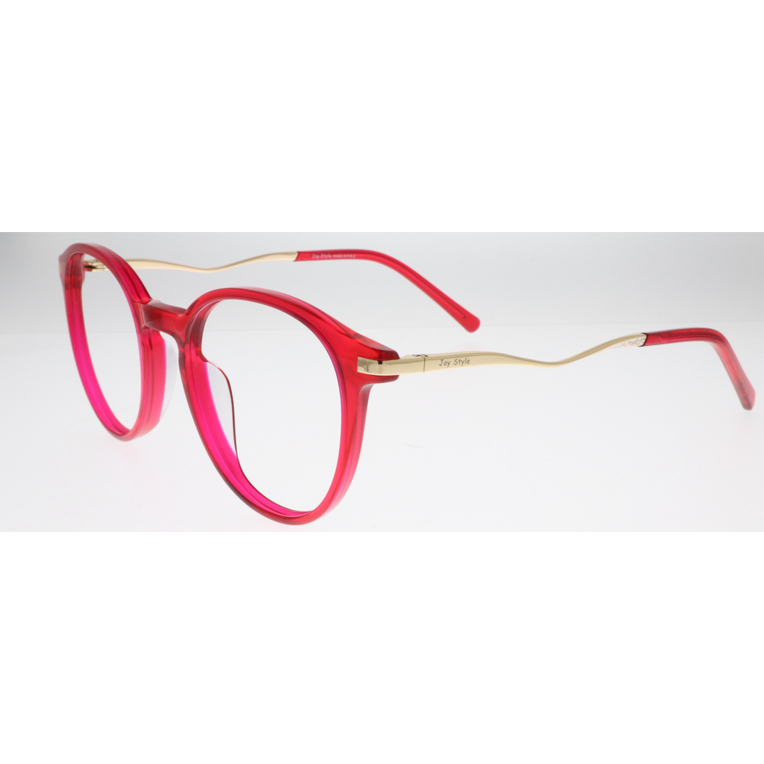Joy Style For Women's Eyeglasses Round Shape Size 49 7906c4 Red
