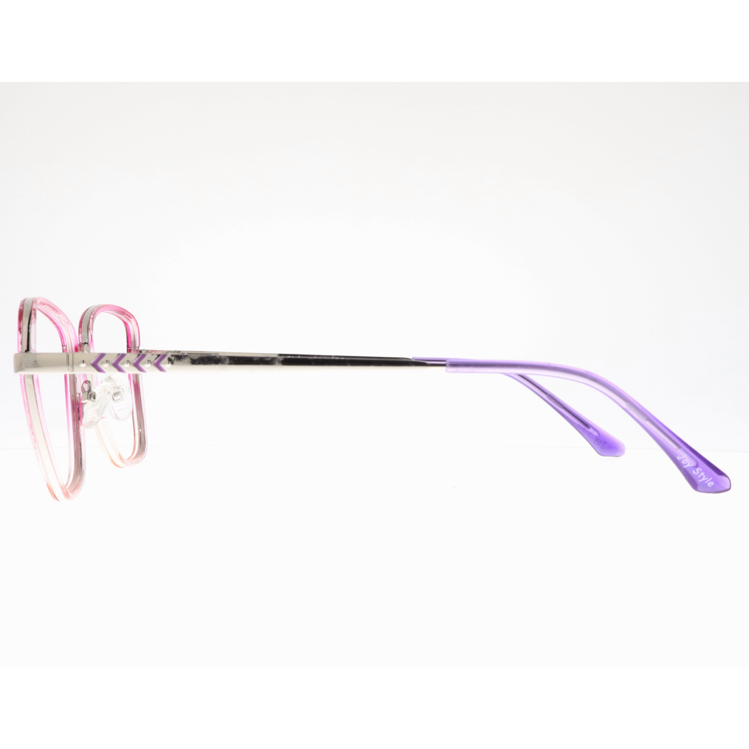 Joy Style For Women's Eyeglasses Square Size 50 Dt22003c4 Pink
