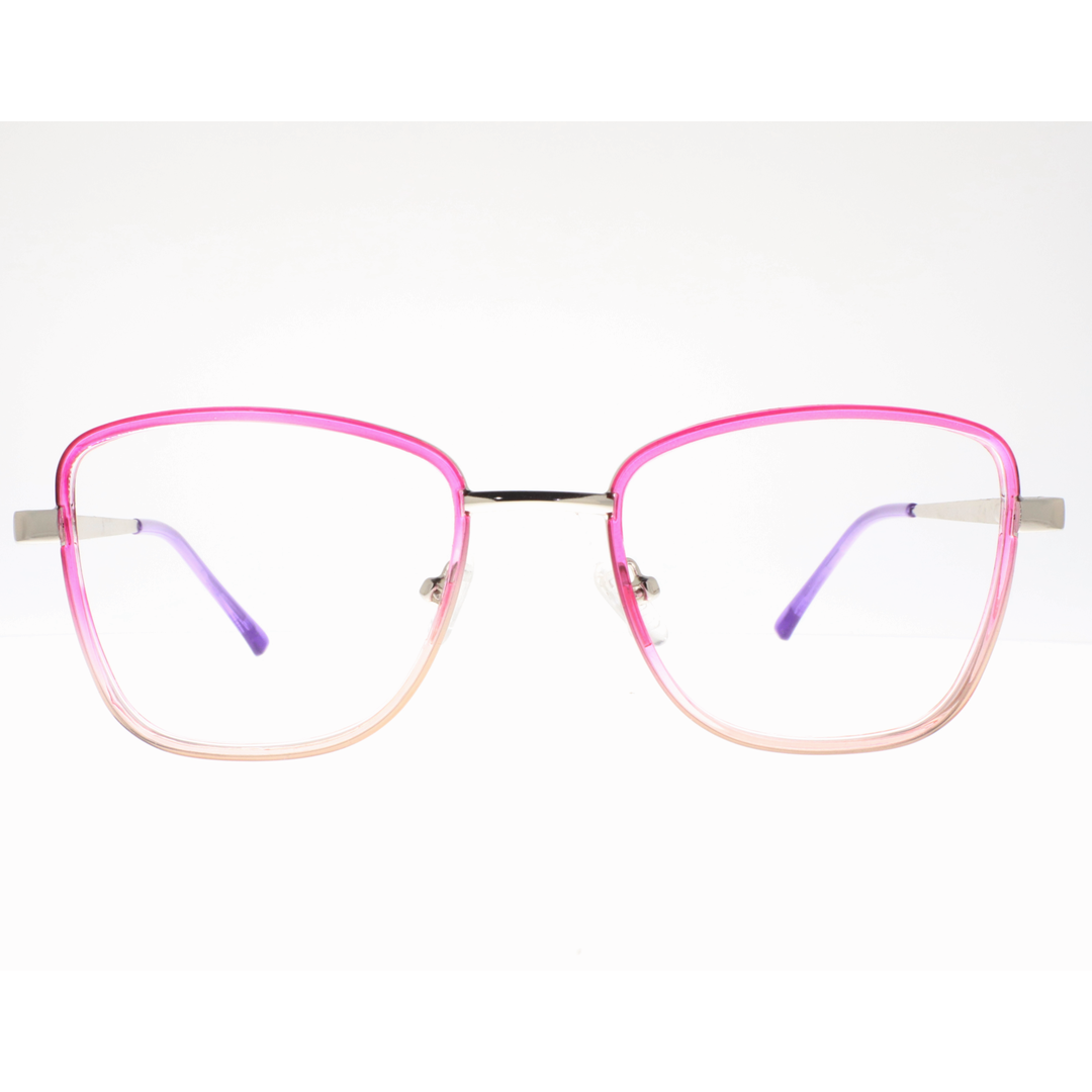 Joy Style For Women's Eyeglasses Square Size 50 Dt22003c4 Pink