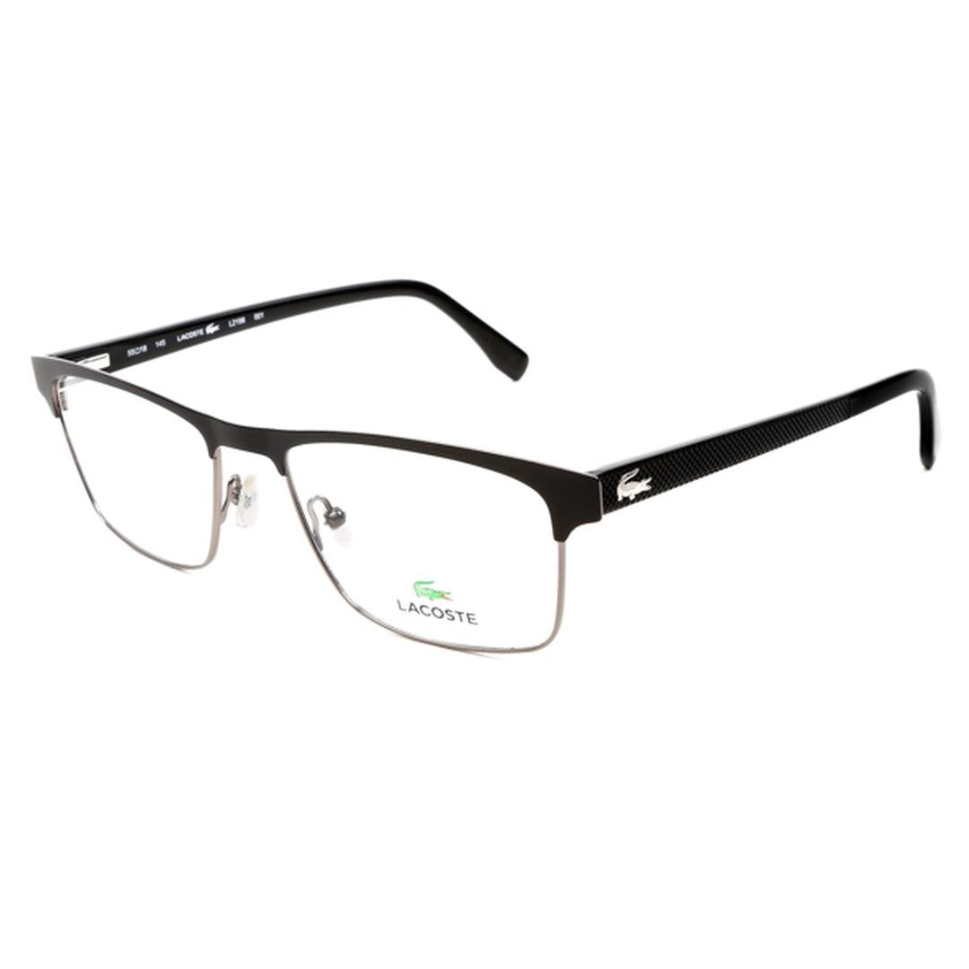 Lacoste L2198 Eyeglasses 001 - Matte Black Men Rectangle