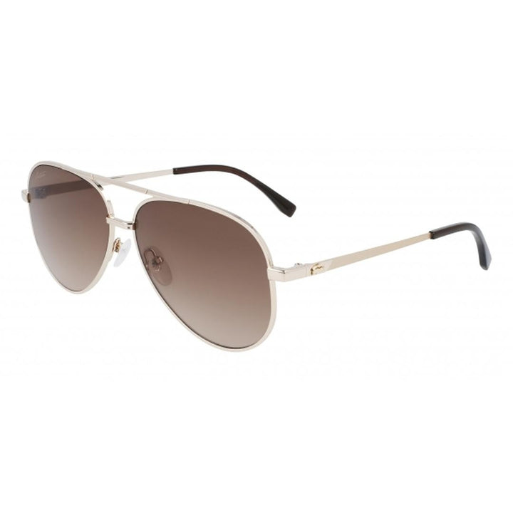 Lacoste Aviator Unisex Gold Brown Gradient Sunglasses Metal - One Size