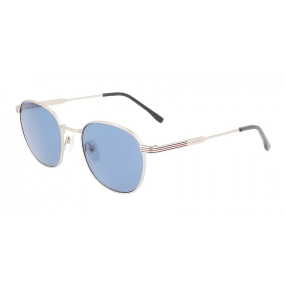 Lacoste Unisex Oval Color Stripe Sunglasses L251S 012 Matte Palladium 52mm