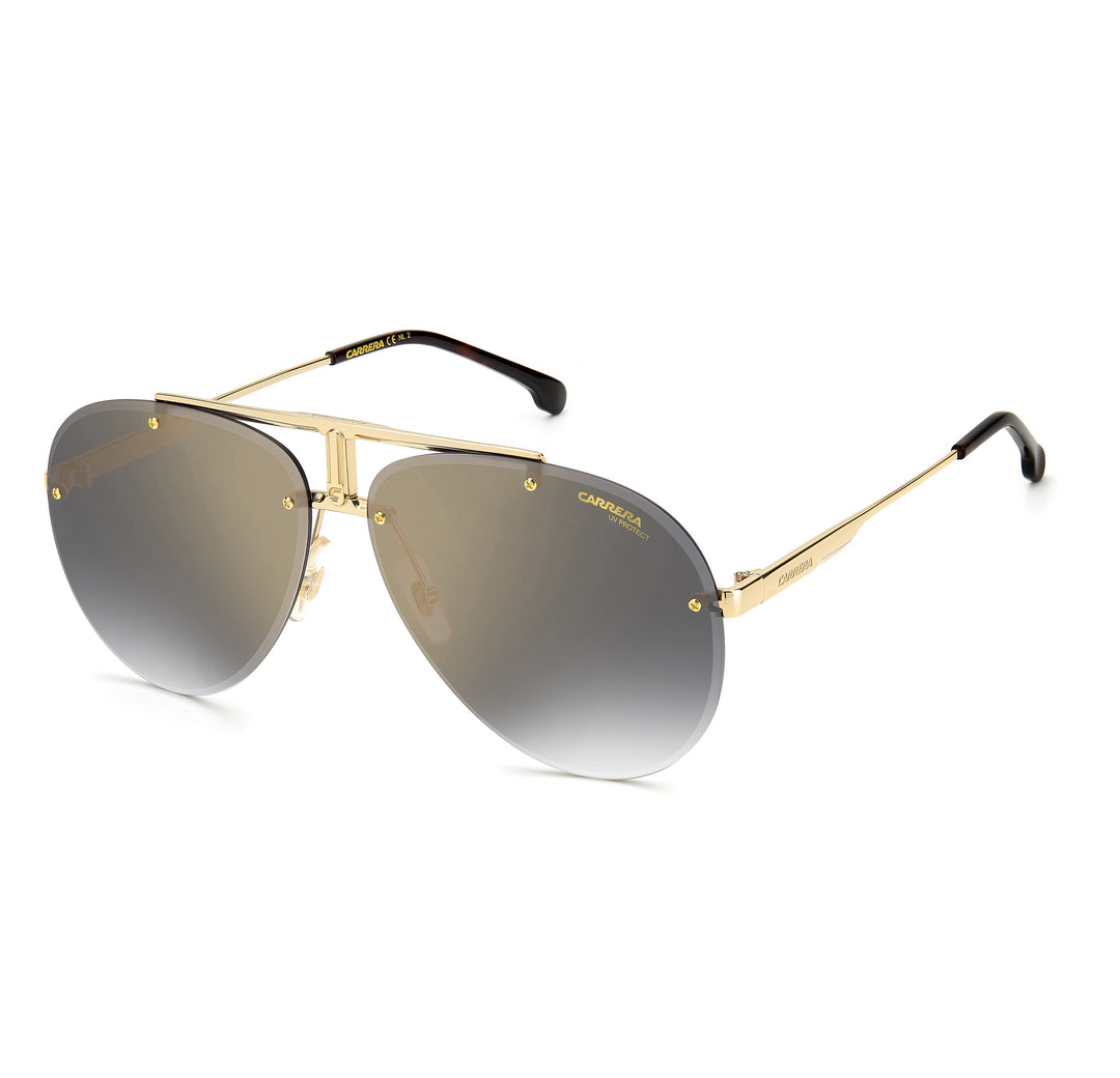 Carrera 1032/S 2 06j 62-12 Grey Shaded Gold Mirror Unisex Sunglasses