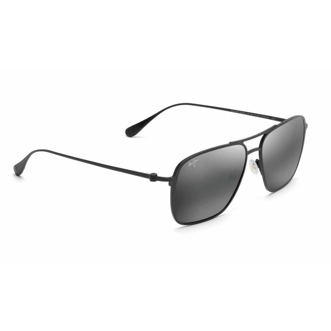Men's Maui Jim Beaches Universal Fit Polarized Sunglasses Matte Black/Neutral Grey