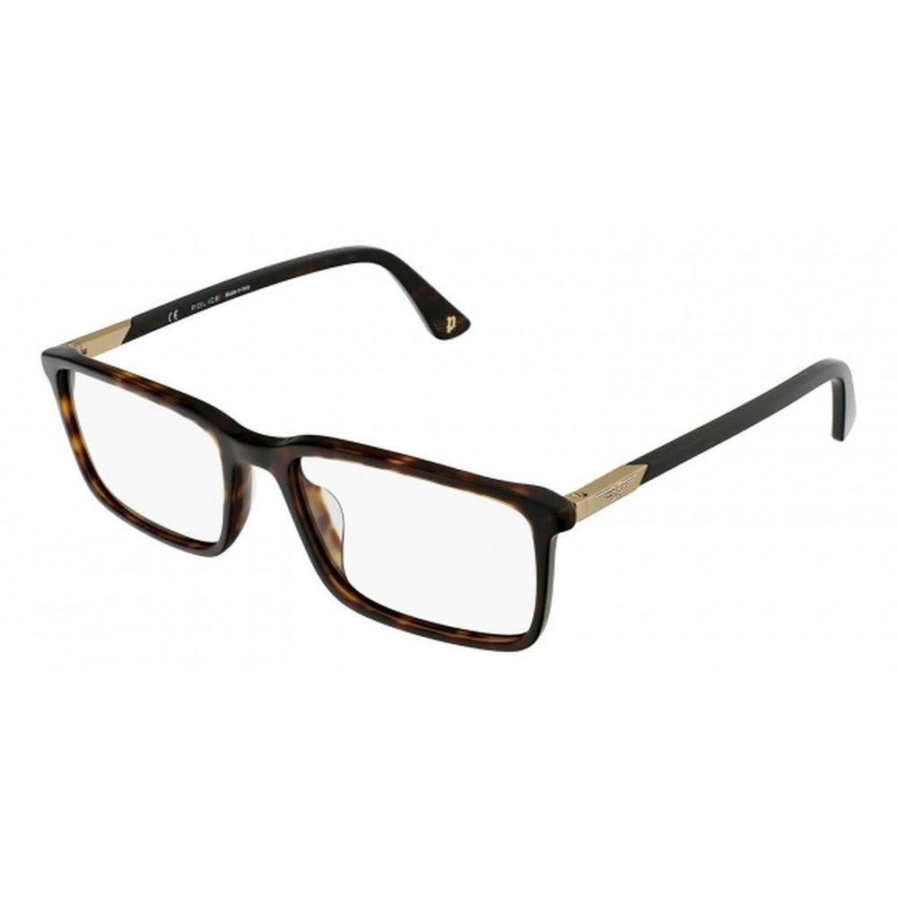 Police VPLB55 DUEL 2 0722 Men's Glasses Tortoiseshell Size 55 - Free Lenses - HSA/FSA Insurance - Blue Light Block Available