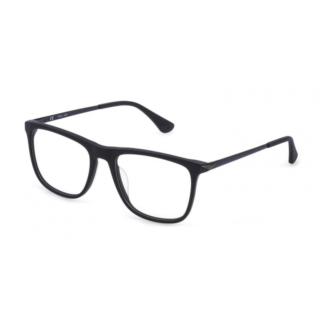 Police VPLD05 06QS Men's Glasses Blue Size 55 - Free Lenses - HSA/FSA Insurance - Blue Light Block Available