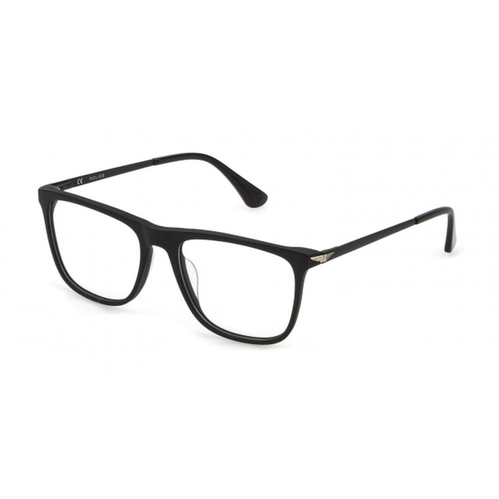 Police VPLD05 0V30 Men's Glasses Black Size 55 - Free Lenses - HSA/FSA Insurance - Blue Light Block Available