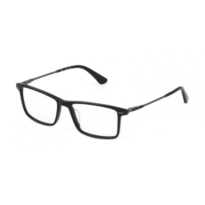 Police VPLD92 0700 Men's Glasses Black Size 53 - Free Lenses - HSA/FSA Insurance - Blue Light Block Available