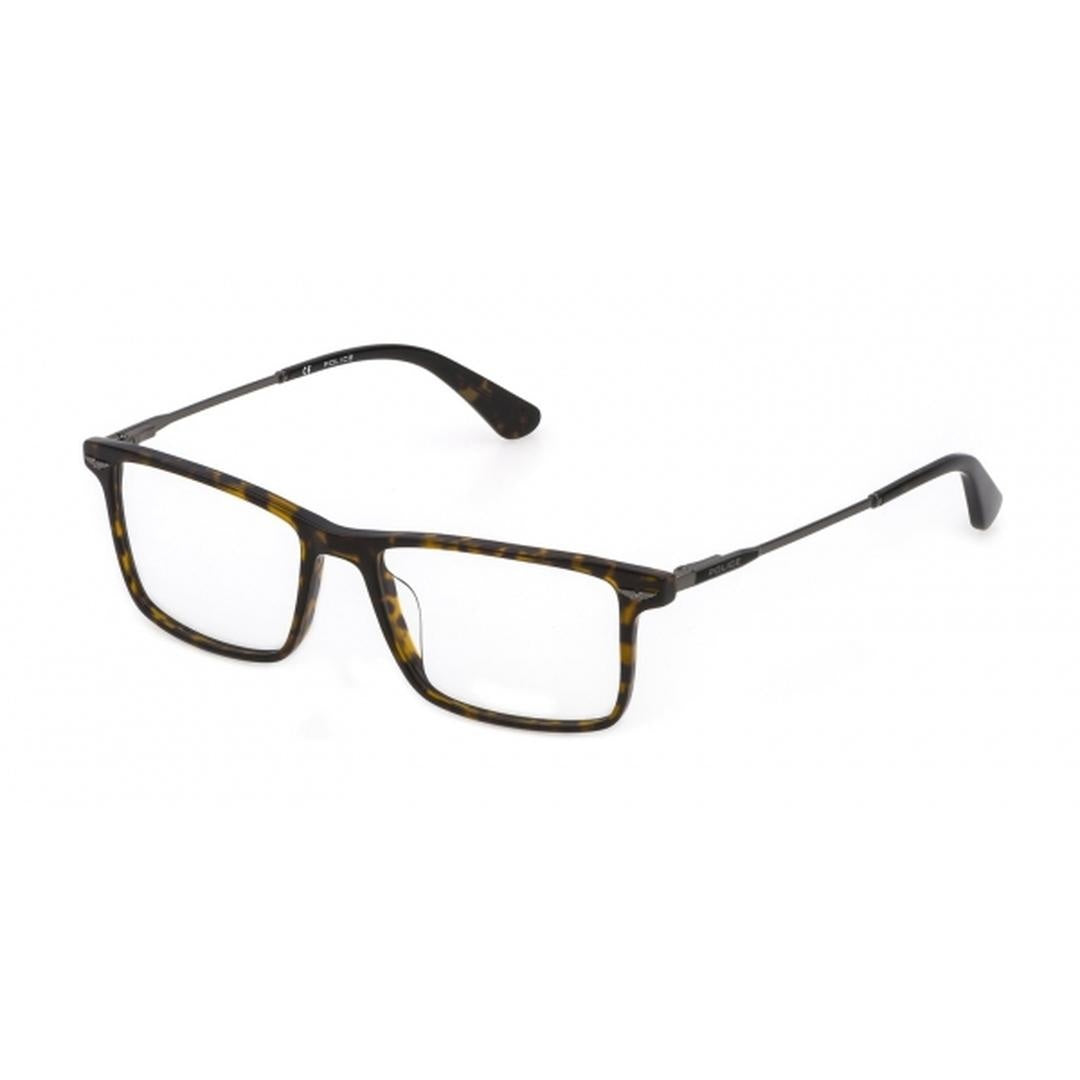 Police VPLD92 0722 Men's Glasses Tortoiseshell Size 53 - Free Lenses - HSA/FSA Insurance - Blue Light Block Available