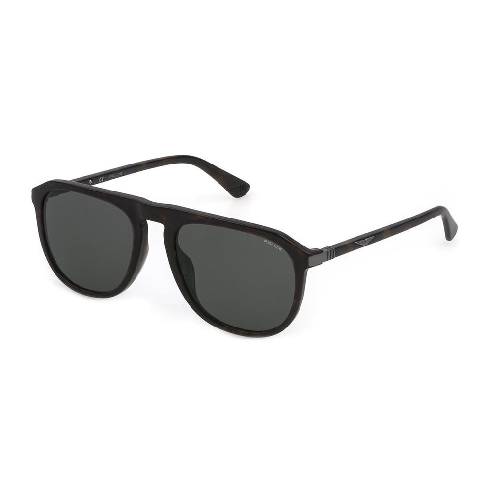 Police SPLE06 0722 Men's Sunglasses Tortoiseshell Size 56