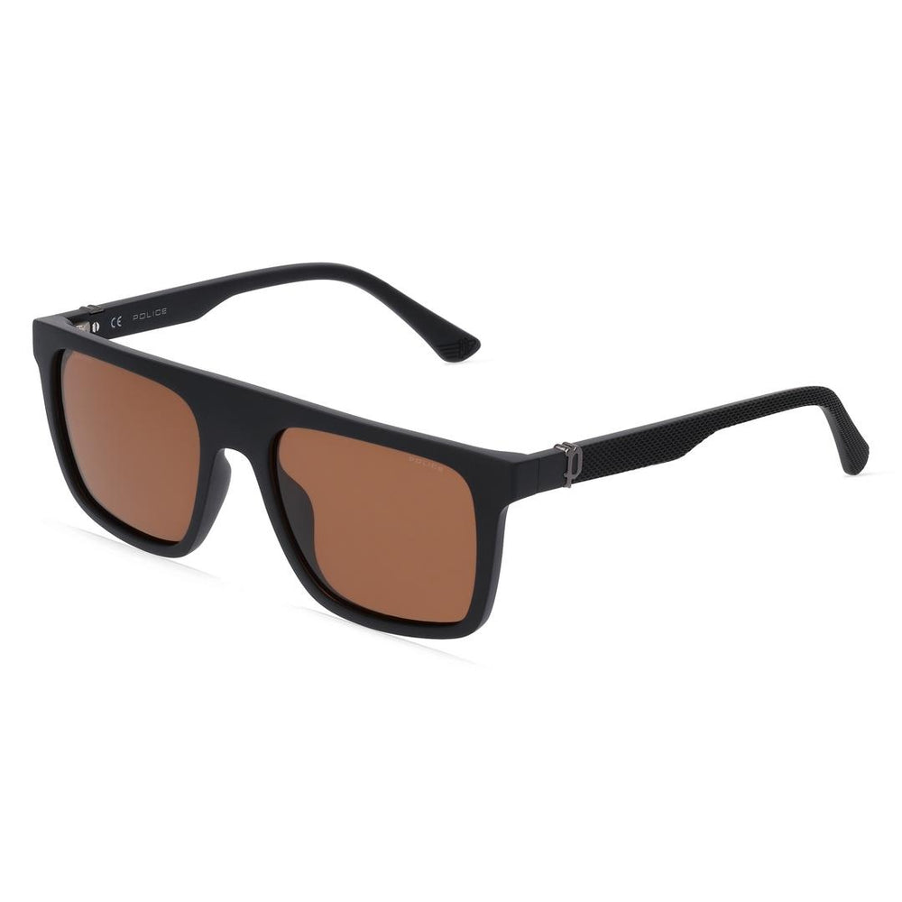 Police SPLF61 Polarized U28P Men's Sunglasses Black Size 55