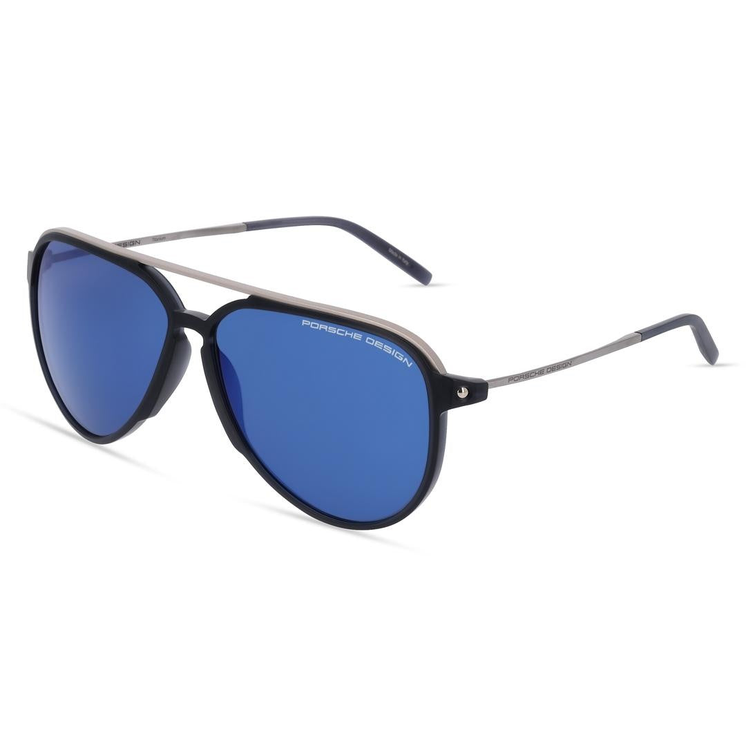 Porsche Design P8912 D Men's Sunglasses Silver Size 62
