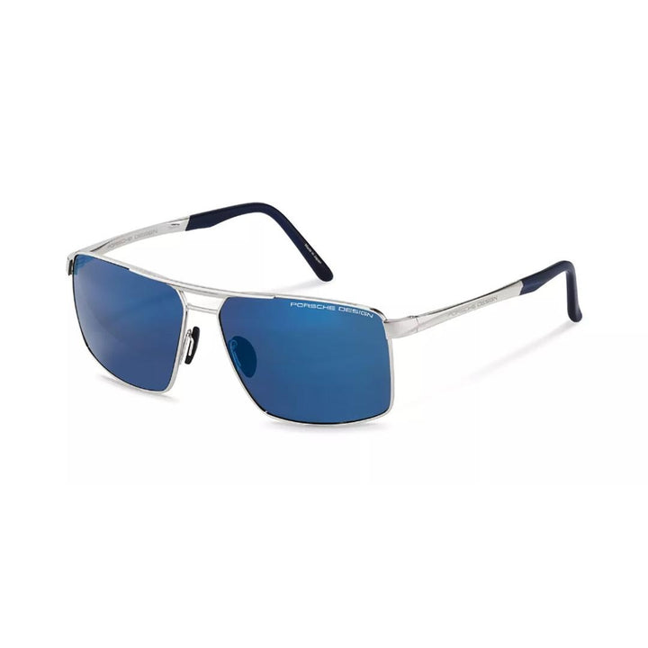 Porsche Design P8918 Polarized D Men's Sunglasses Silver Size 65