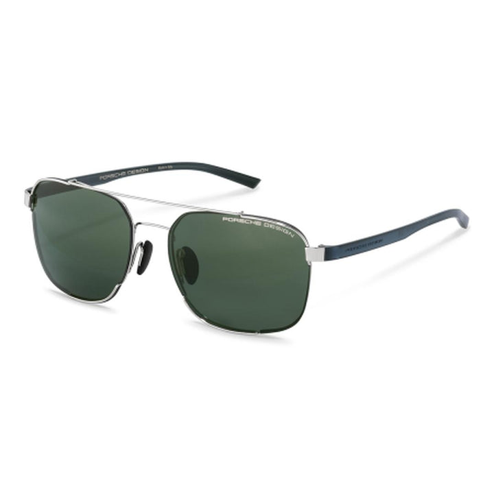 Porsche Design Men Aviator Palladium Green P8922 in Silver