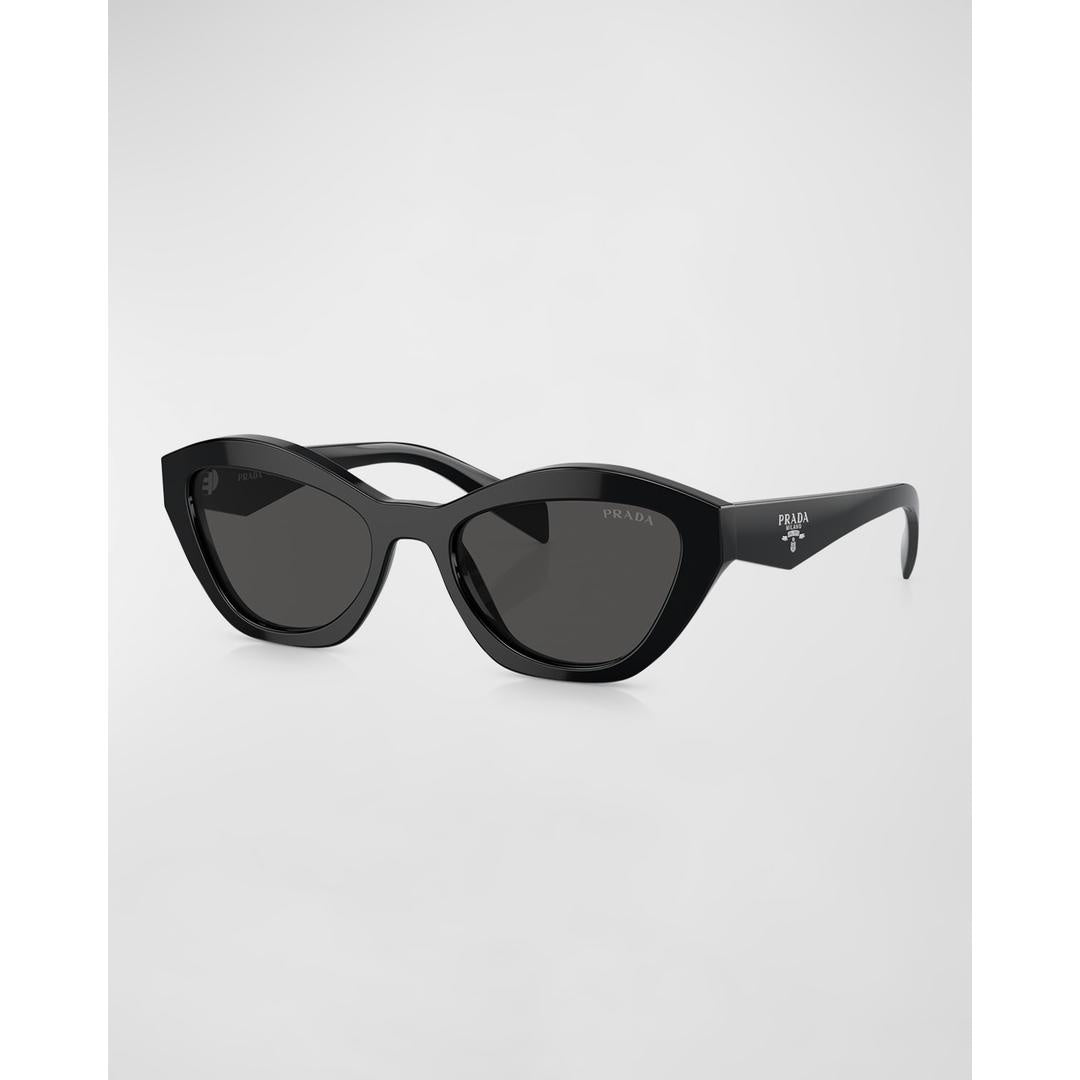 Prada A02S Sunglasses 16K08Z - Black - Dark Grey Women Butterfly