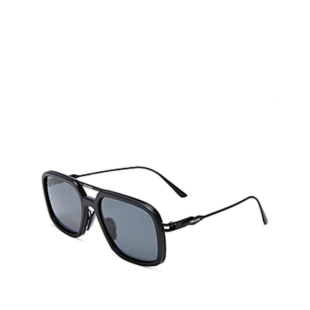 Prada 57ZS Sunglasses 1BO5Z1 - Black - Polar Dark Grey Men Pillow