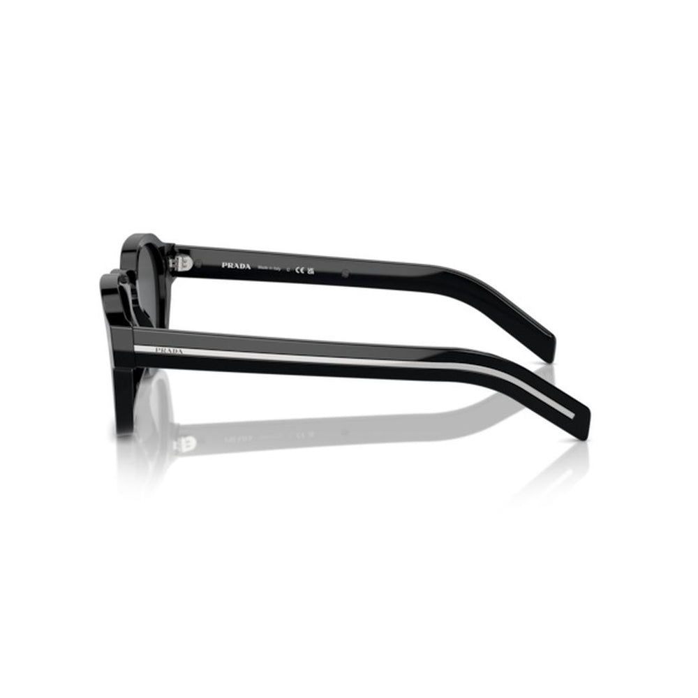 Prada A16S Sunglasses 16K731 - Black - Dark Grey Men Oval