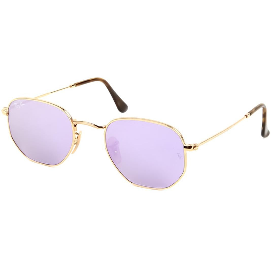 Ray-Ban RB3548N Sunglasses 001/8O-54 - Gold Frame Wisteria Flash Lenses