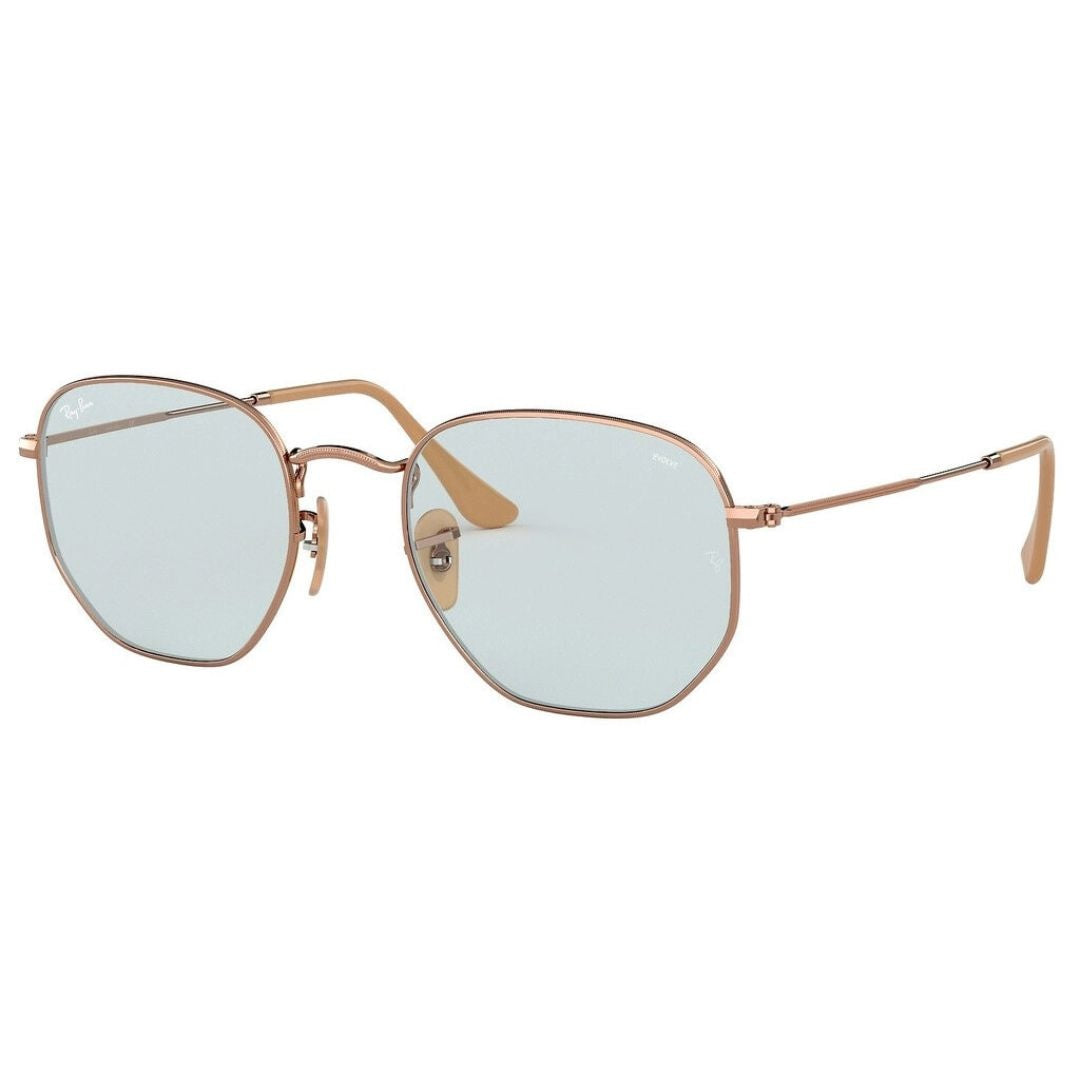 Ray-Ban Sunglasses, RB3548N Hexagonal Evolve - COPPER / EVOLVE LIGHT BLUE