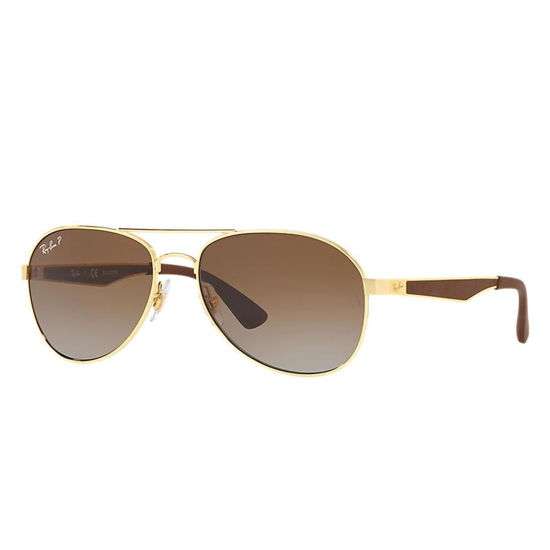 Ray-Ban 3549 Sunglasses 001/T5 - Gold - Clear Gradient Green Men Pilot