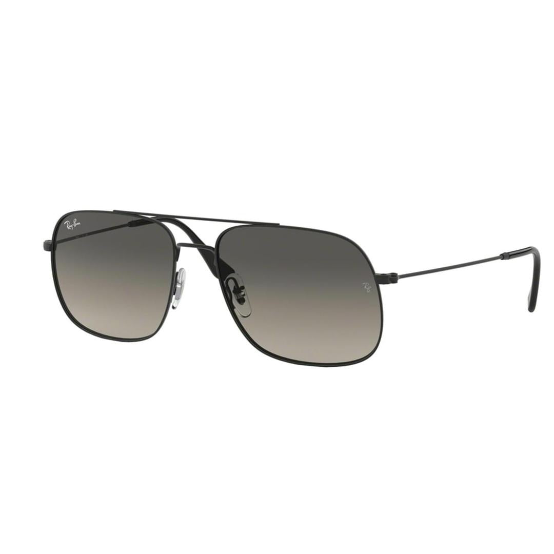 Ray - Ban Unisex RB3595 ANDREA 901411 Sunglasses Metal Black  Squared Normal