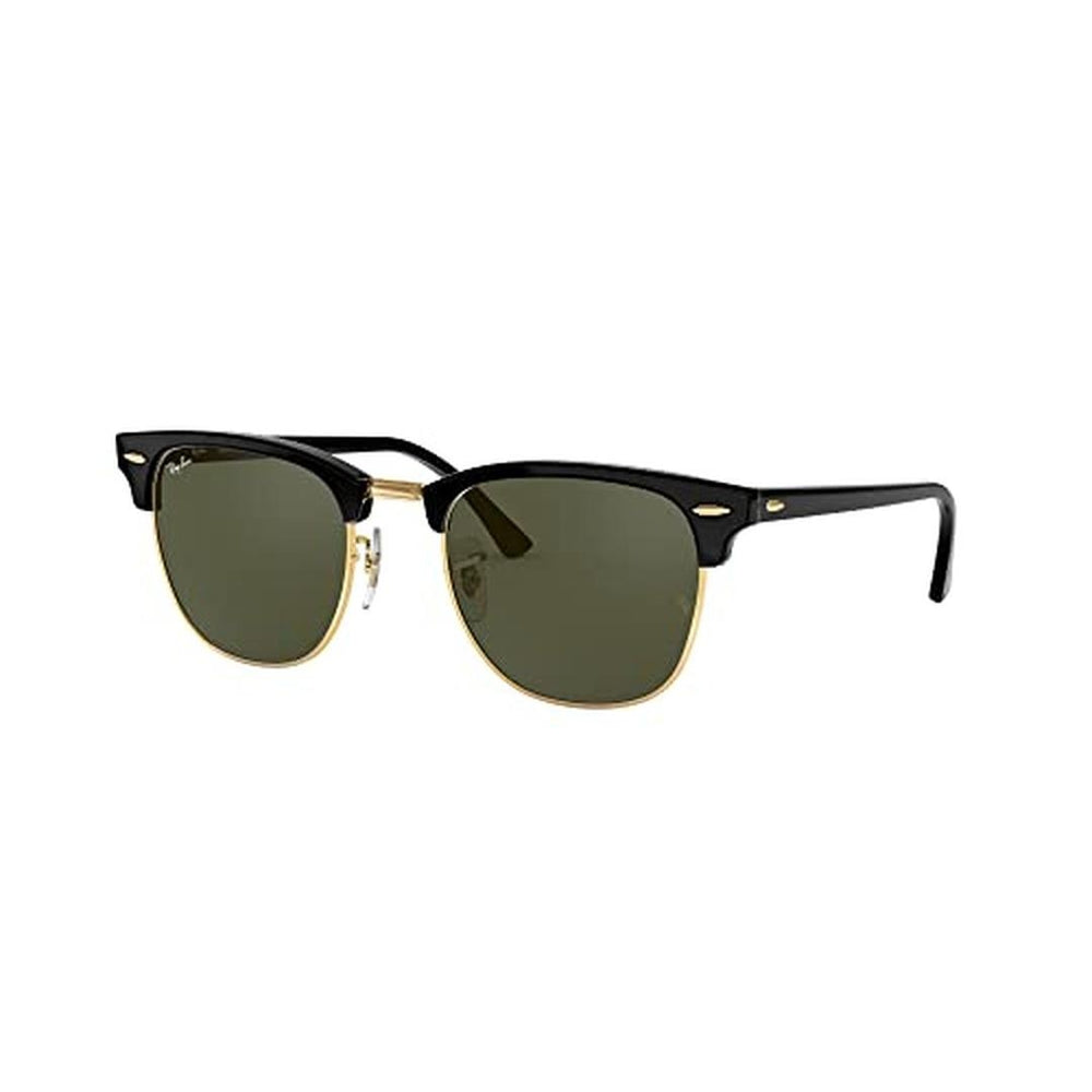 Ray-Ban Clubmaster 0RB3016 Sunglasses W0365 - Black - Green Men Square