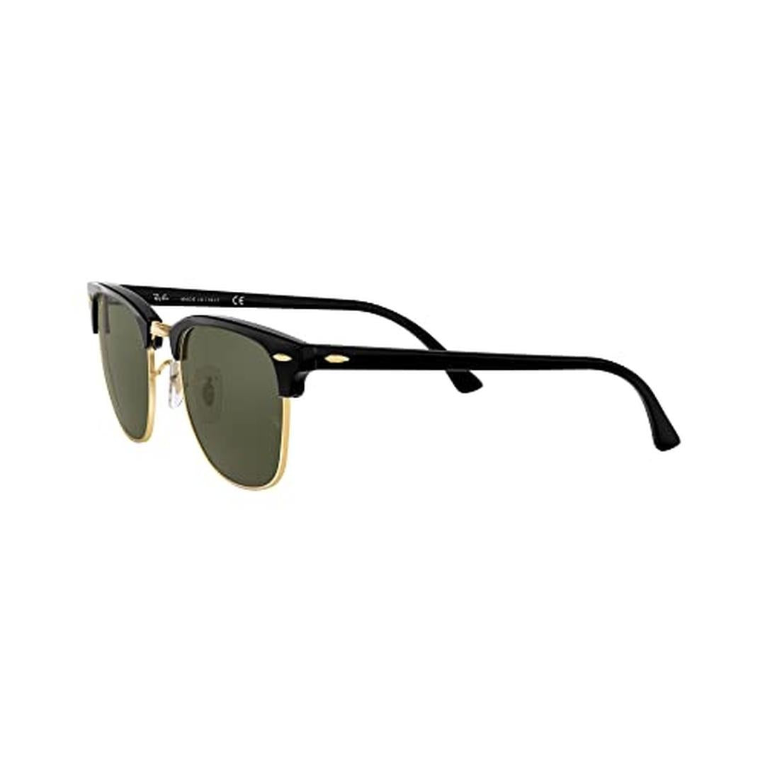 Ray-Ban Clubmaster 0RB3016 Sunglasses W0365 - Black - Green Men Square