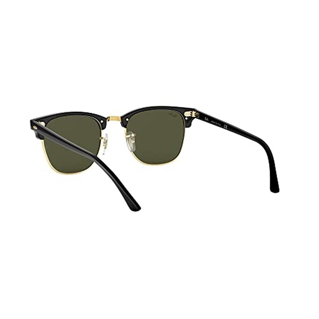 Ray-Ban Clubmaster 0RB3016 Sunglasses W0365 - Black - Green Men Square
