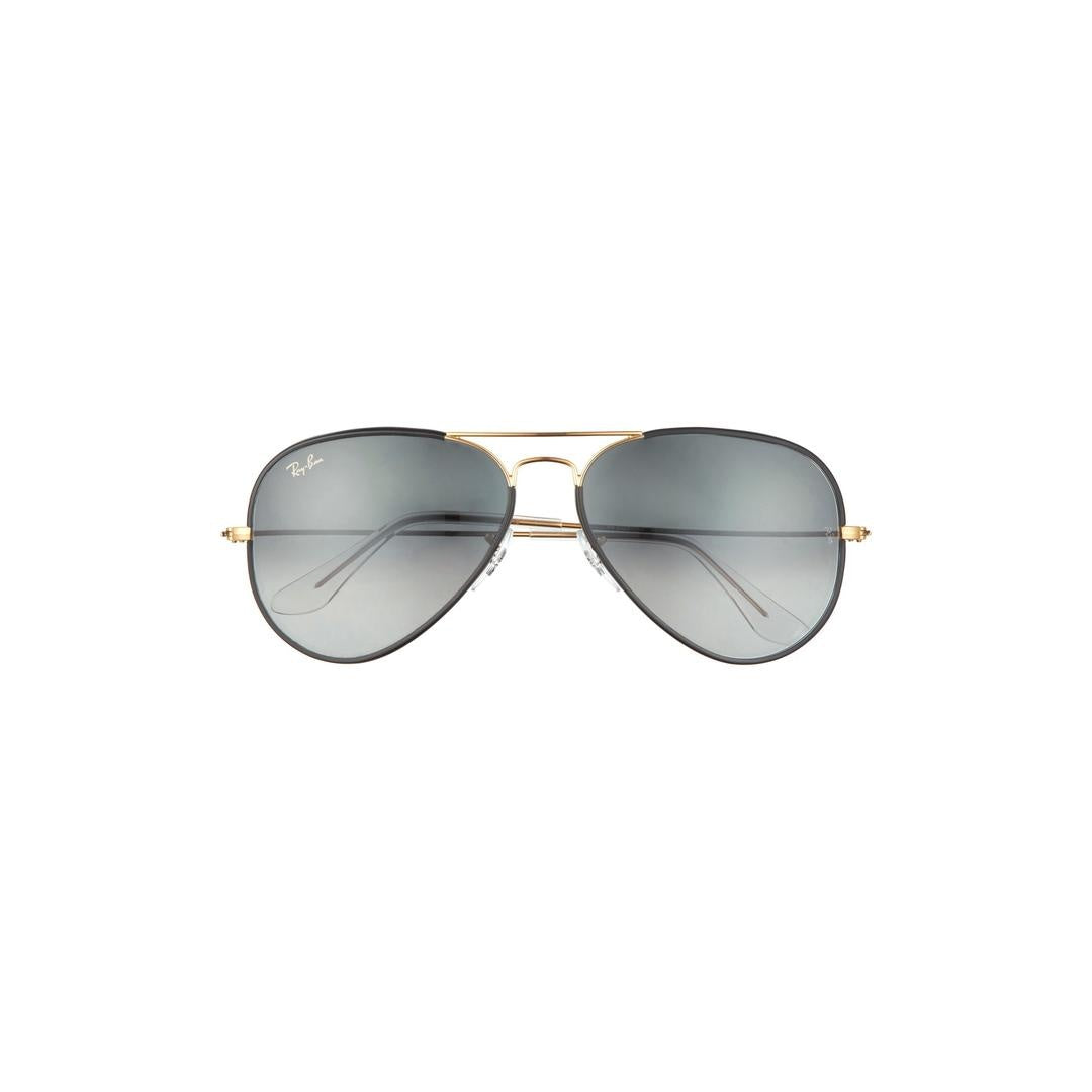Ray-Ban Aviator Full Color 3025JM Sunglasses 919671 - Black - Grey Gradient Men Pilot