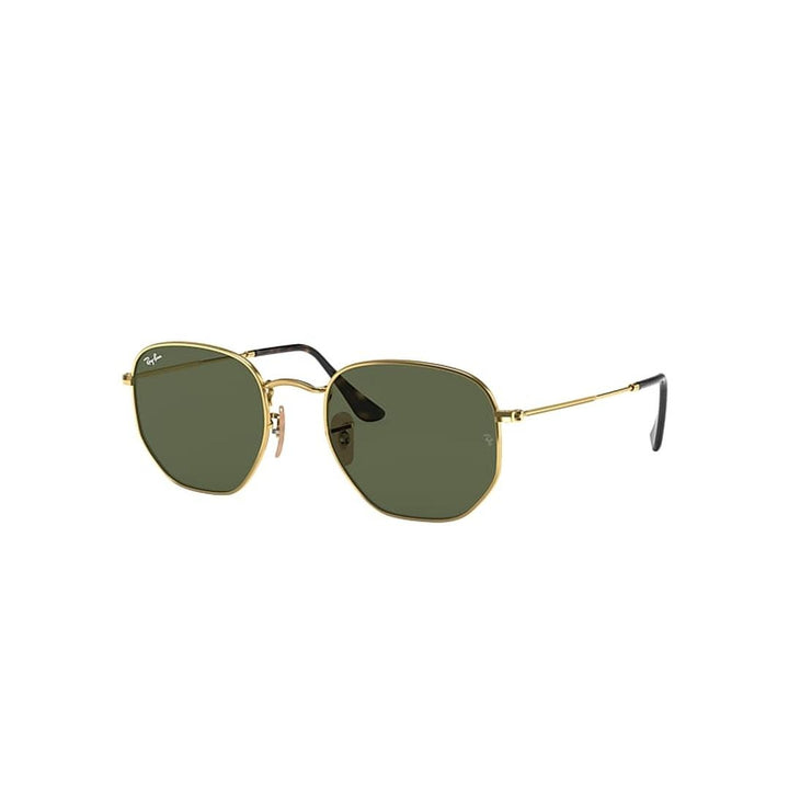 Ray-Ban Square Gold Green Hexagonal 3548N Sunglasses