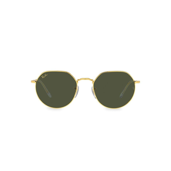 Ray-Ban Jack 3565 Sunglasses 919631 - Gold - Green Unisex Irregular