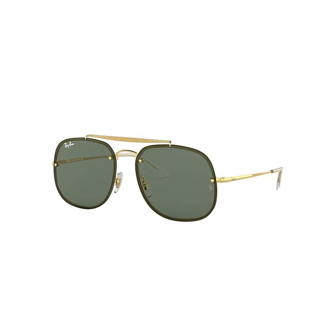 Ray-Ban Blaze the General 3583N Sunglasses 905071 - Gold - Dark Green Unisex Square
