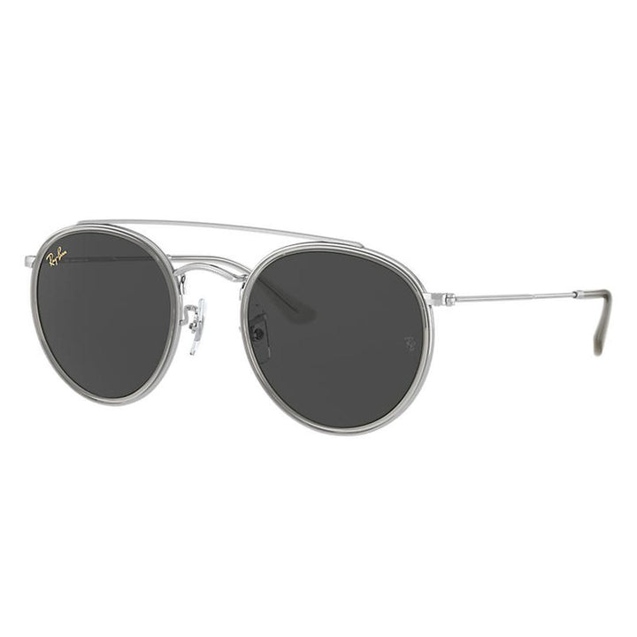 Ray-Ban 3647N Sunglasses 9211B1 - Silver - Dark Grey Unisex Oval