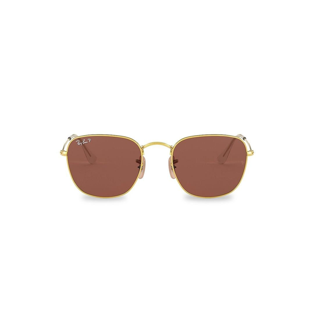 Ray-Ban Frank 3857 Sunglasses 9196AF - Gold Legend - Polar Purple Unisex Square