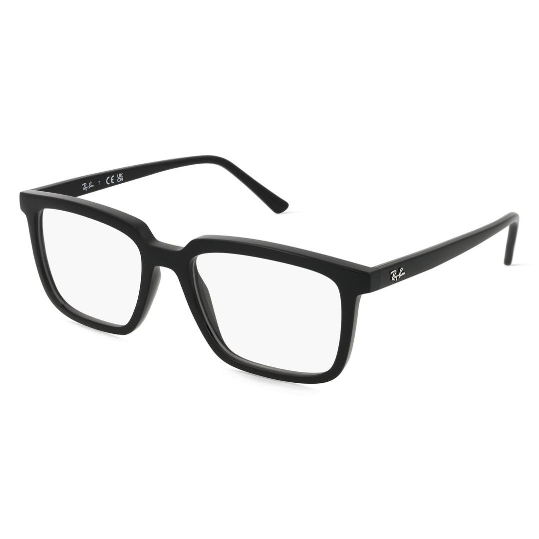 Ray-Ban Alain 7239 Eyeglasses 2000 - Black - Clear Unisex Rectangle