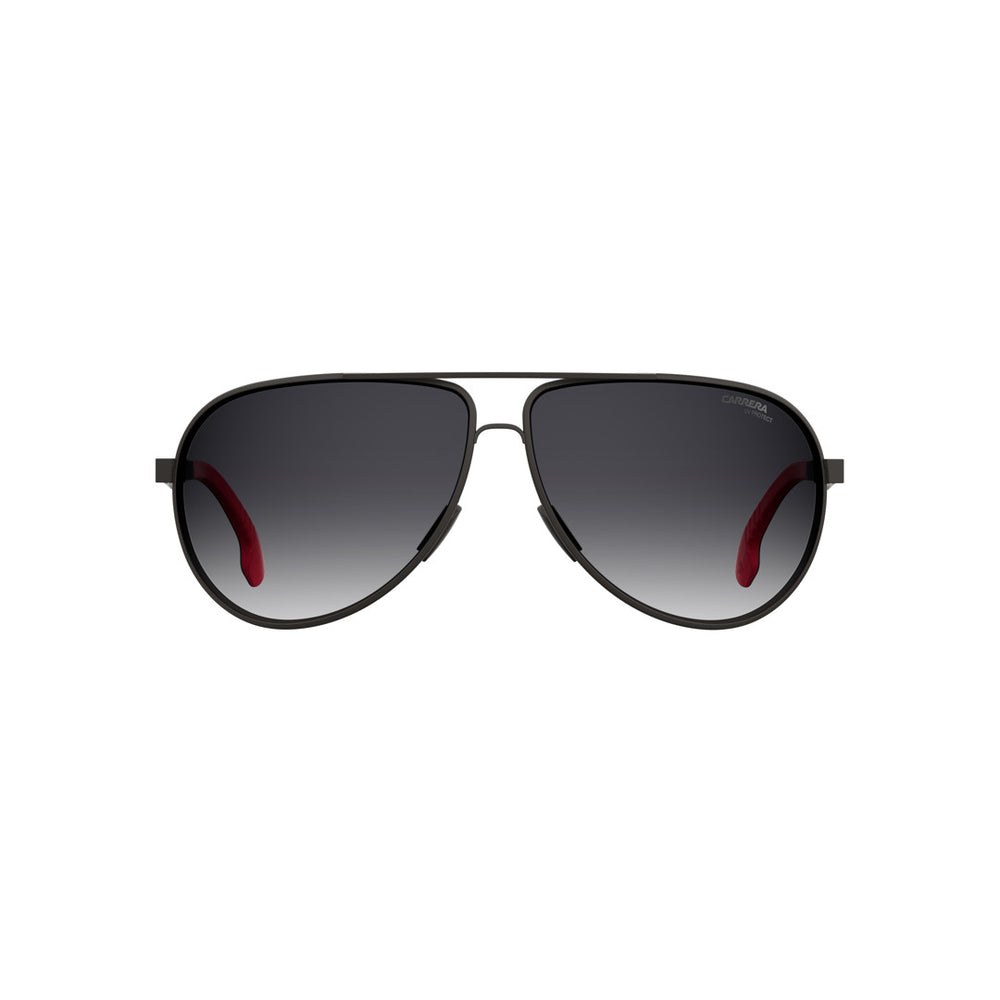 Carrera 8023/S 20007800365m9 Metal Sunglass Frames For Men Full Rim Pilot Matte Black With Solid Tint Grey Polarized 65-11-130