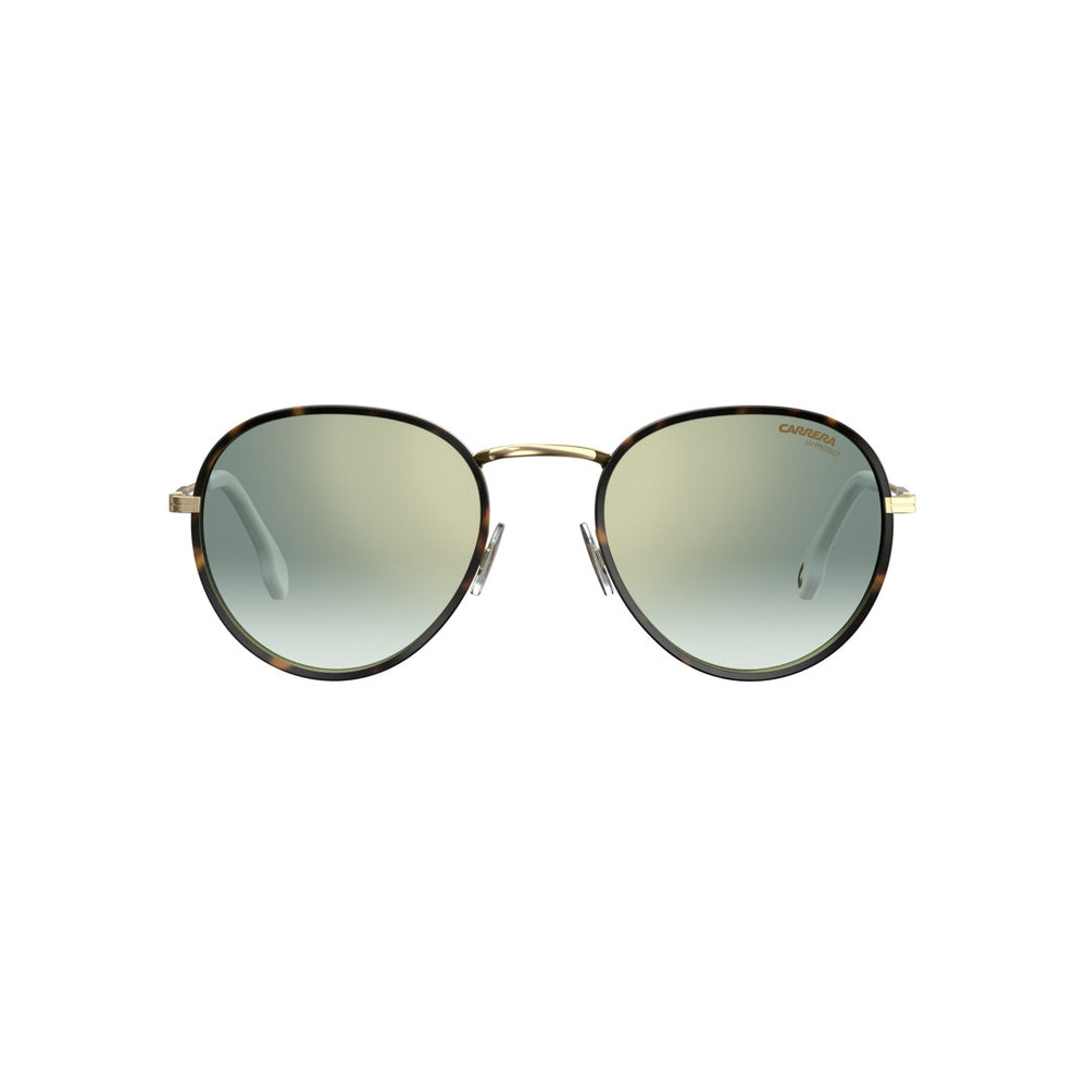 Carrera 151/S 200908j5g52k1 Metal Sunglass Frames For Unisex Adult Full Rim Round Gold With Mirror Gold Mirror Non-Polarized 52-21-145