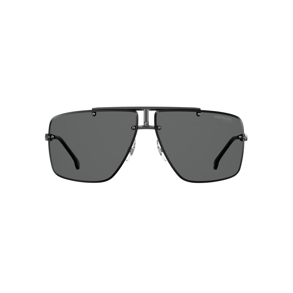 Carrera 1016/S 201782j5g6486 Metal Sunglass Frames For Unisex Adult Rimless Navigator Gold With Triple Gradient Black Brown Green Antireflex Non-Polarized 64-11-145