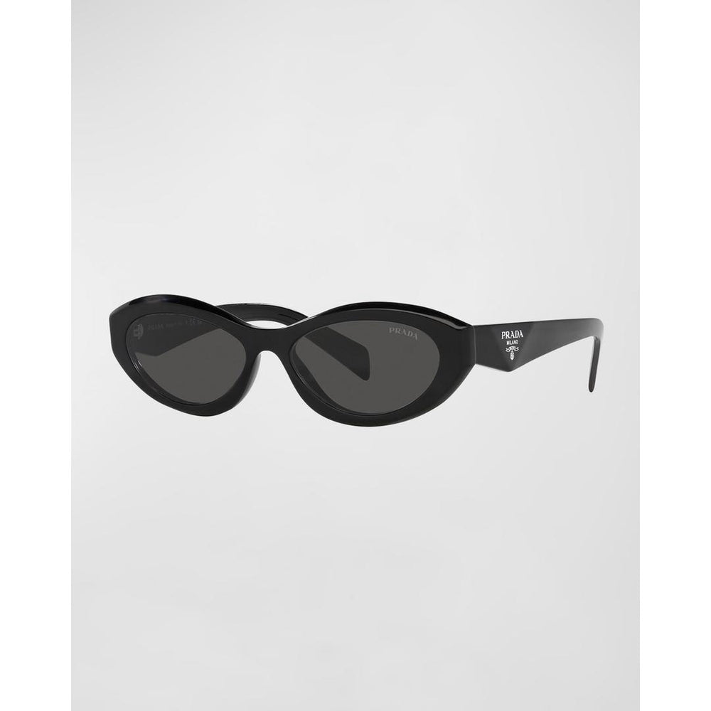 Prada 26ZS Sunglasses 16K08Z - Black - Dark Grey Women Irregular