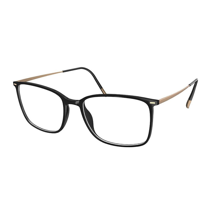 Silhouette Illusion Lite 2932 9030 Men's Glasses Black Size 55 - Free Lenses - HSA/FSA Insurance - Blue Light Block Available