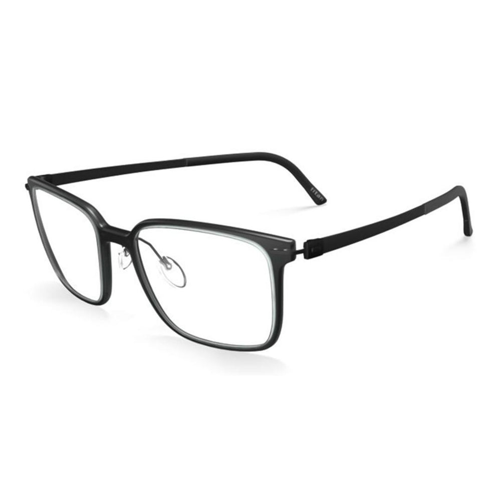 Silhouette Infinity View 2937 9140 Men's Glasses Black Size 55 - Free Lenses - HSA/FSA Insurance - Blue Light Block Available