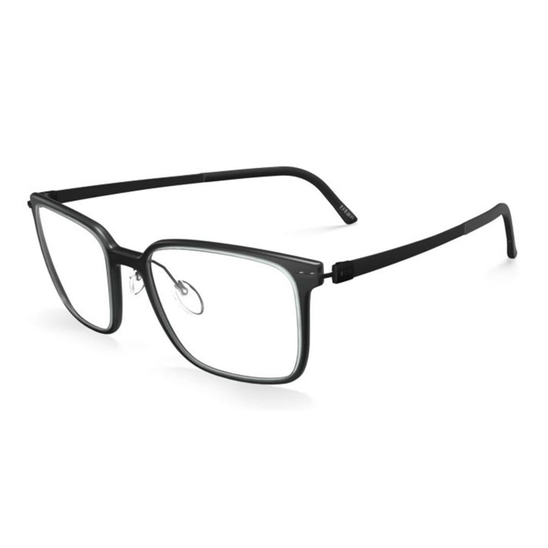 Silhouette Infinity View 2937 9140 Men's Glasses Black Size 55 - Free Lenses - HSA/FSA Insurance - Blue Light Block Available