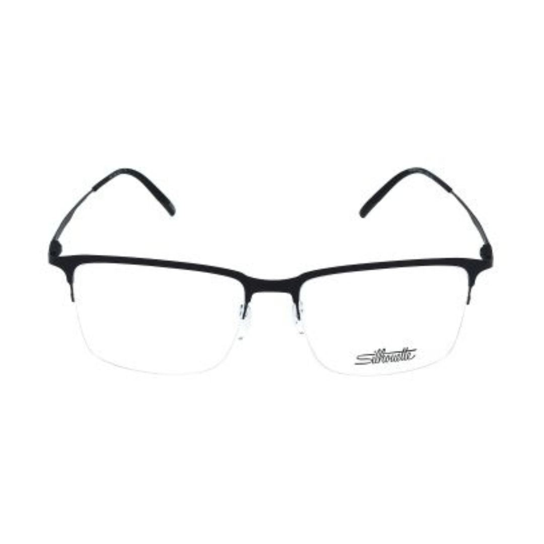 Silhouette Lite Arcs 5549 9040 Men's Glasses Black Size 54 - Free Lenses - HSA/FSA Insurance - Blue Light Block Available