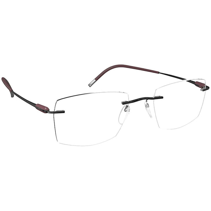 Silhouette Purist 5561 6560 Men's Glasses Purple Size 56 - Free Lenses - HSA/FSA Insurance - Blue Light Block Available
