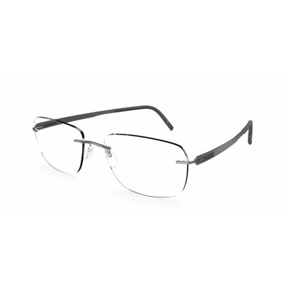 Silhouette Blend 5555 6560 Men's Glasses Black Size 56 - Free Lenses - HSA/FSA Insurance - Blue Light Block Available
