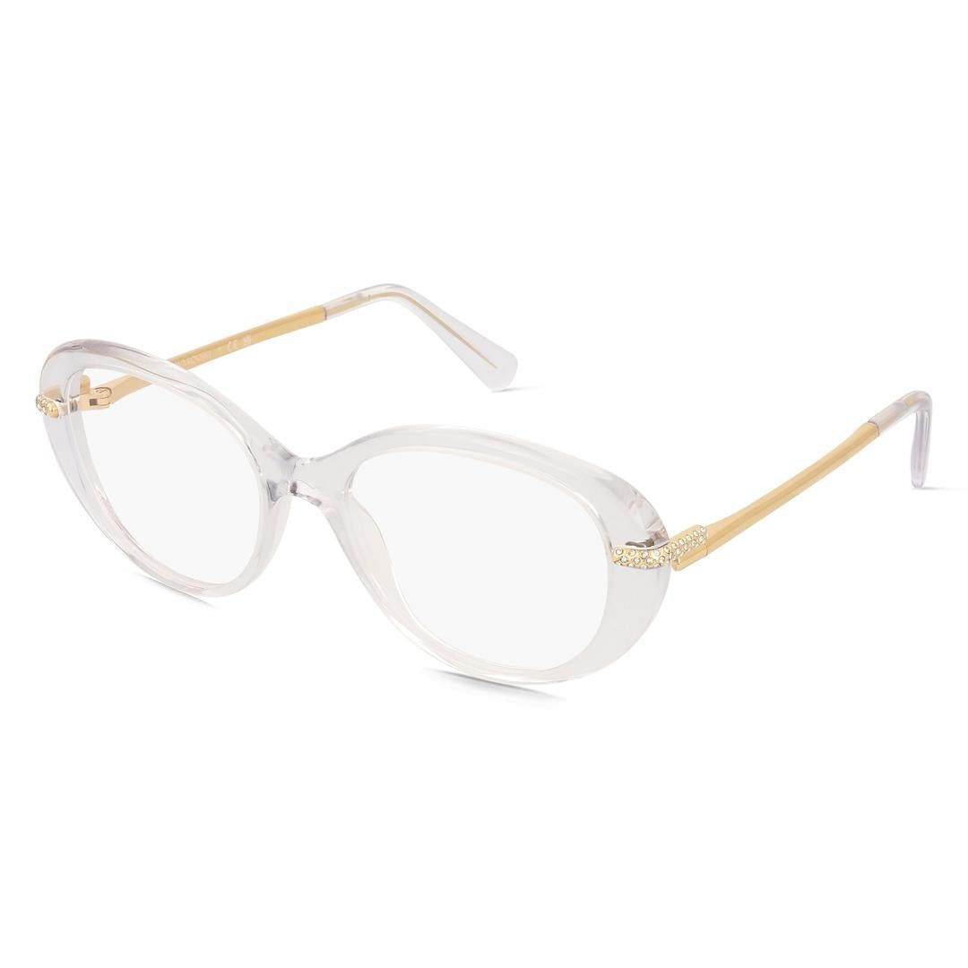 Swarovski SK2001 1027 Women’s Glasses Clear Size 52 - Free Lenses - HSA/FSA Insurance - Blue Light Block Available