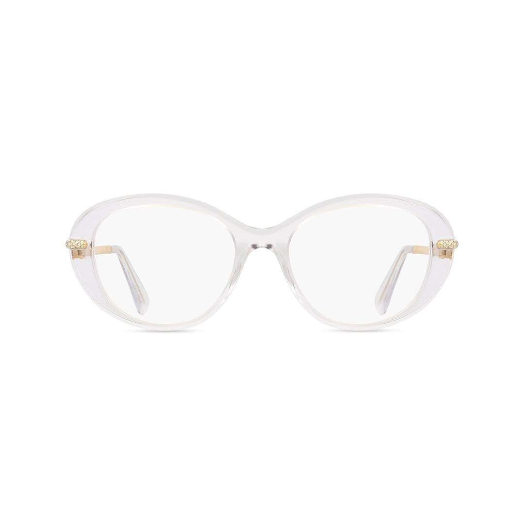Swarovski SK2001 1027 Women’s Glasses Clear Size 52 - Free Lenses - HSA/FSA Insurance - Blue Light Block Available
