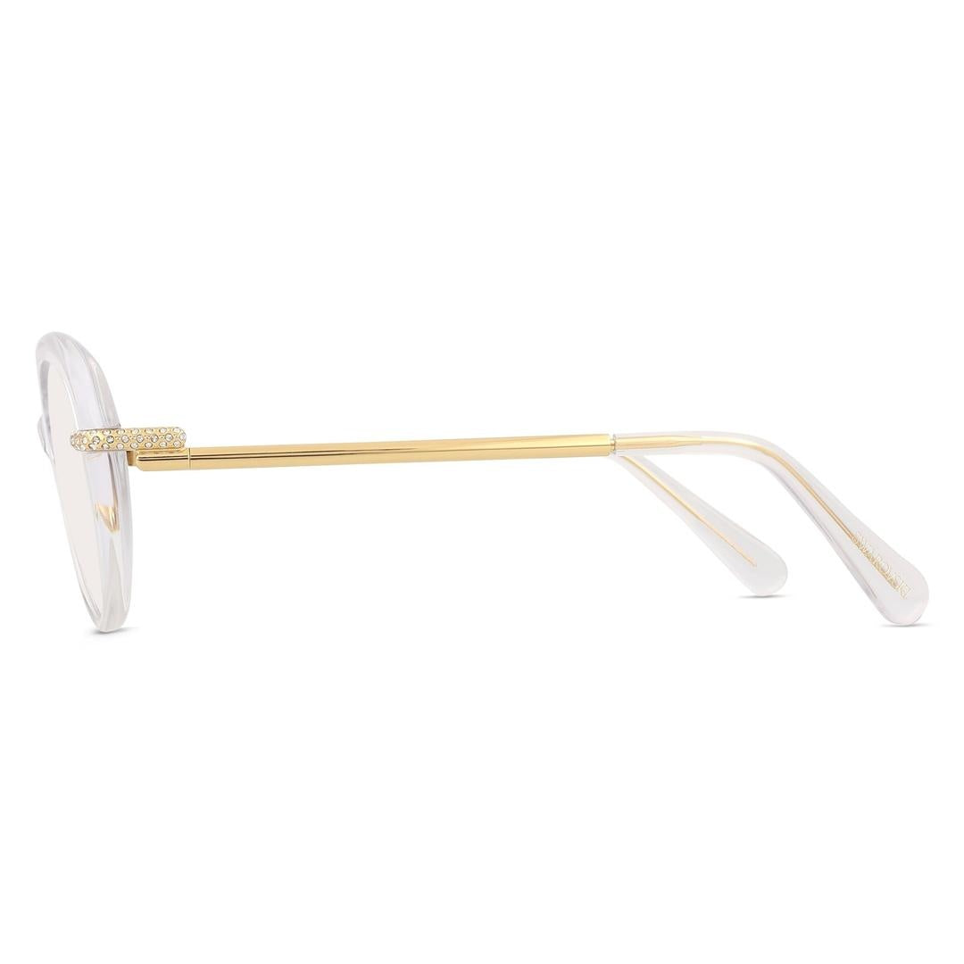 Swarovski SK2001 1027 Women’s Glasses Clear Size 52 - Free Lenses - HSA/FSA Insurance - Blue Light Block Available